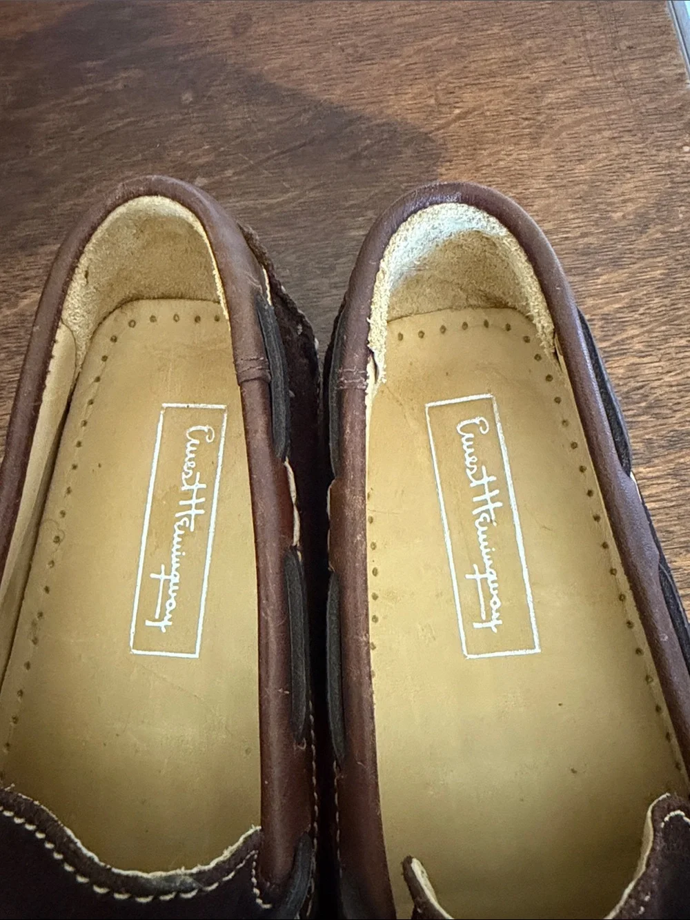 Men’s Ernest Hemingway Leather & Suede Driving Moccasins Size 9